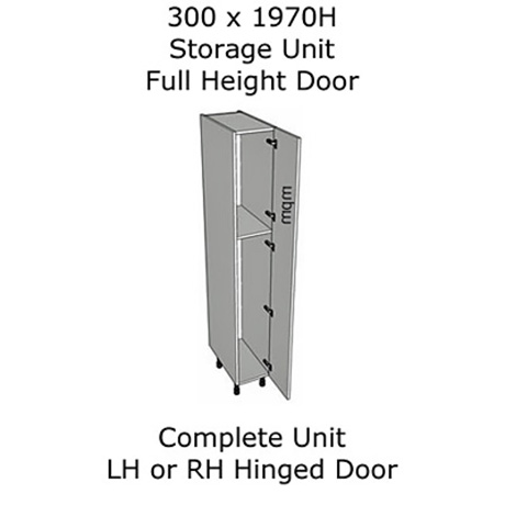 Hybrid 300mm wide x 1970mm high Single Door Storage Units