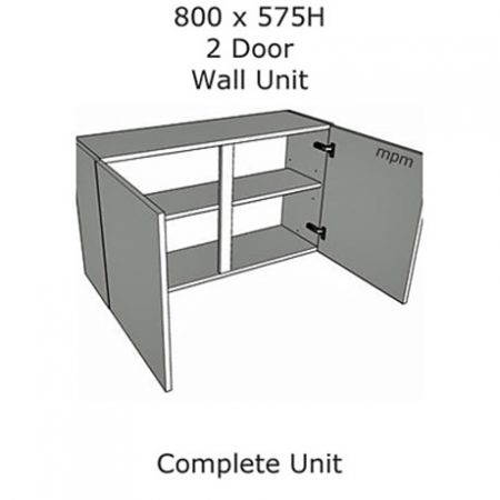 800mm wide x 575mm high 2 Door Wall Units