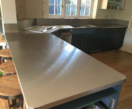 Luxury Stainless Steel Kitchen Worktops
