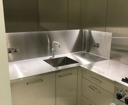 Made to Measure Stainless Steel sink and Worktop